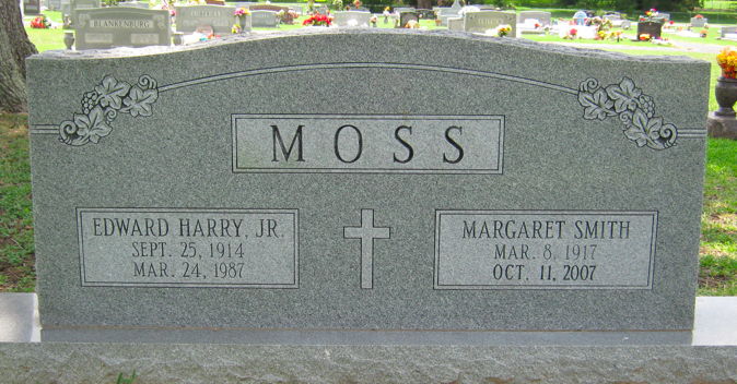 Moss, Edward Harry Jr. and Margaret Smith