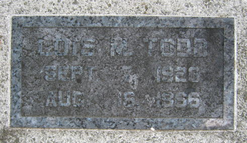 Todd, Lois M.
