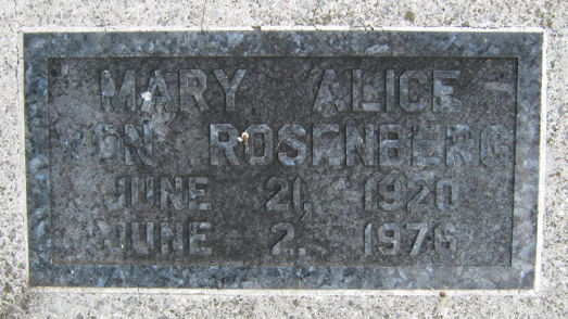 von Rosenberg, Mary Alice